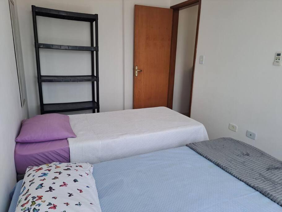 Apto Aconchegante Beira Mar Com Ar No Quarto Solemar Exterior foto